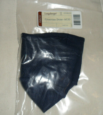 Longaberger Coaster Dish-ACO Basket Fabric Liner in Indigo #28066144 NEW