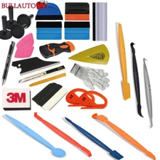 PRO Car Wrapping Vinyl Felts Micro Squeegee Scraper Cutter Applicator Tools USA