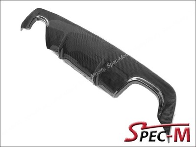 3D Carbon Fiber Bumper Diffuser Fit BMW E60 528i 535i 550i w/ OEM M Tech Bumper