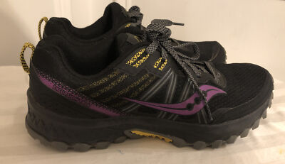 Saucony Trail Excursion TR 14 Black - S10584-18 Women s Sz: 9.5 Preowned Lace Up