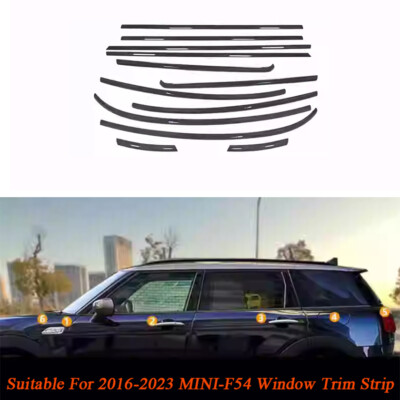Fit For Mini Clubman F54 2016-24 Gloss Black Stainless Steel Window ...