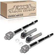 4Pcs Front Inner & Outer Tie Rod End for Acura RDX 2007 2008-2012 53010STKA01	