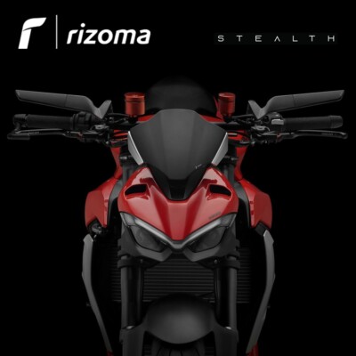 SPECCHI STEALTH NAKED NERO [RIZOMA] - DUCATI STREETFIGHTER V2 - BSN010B+BSN906B