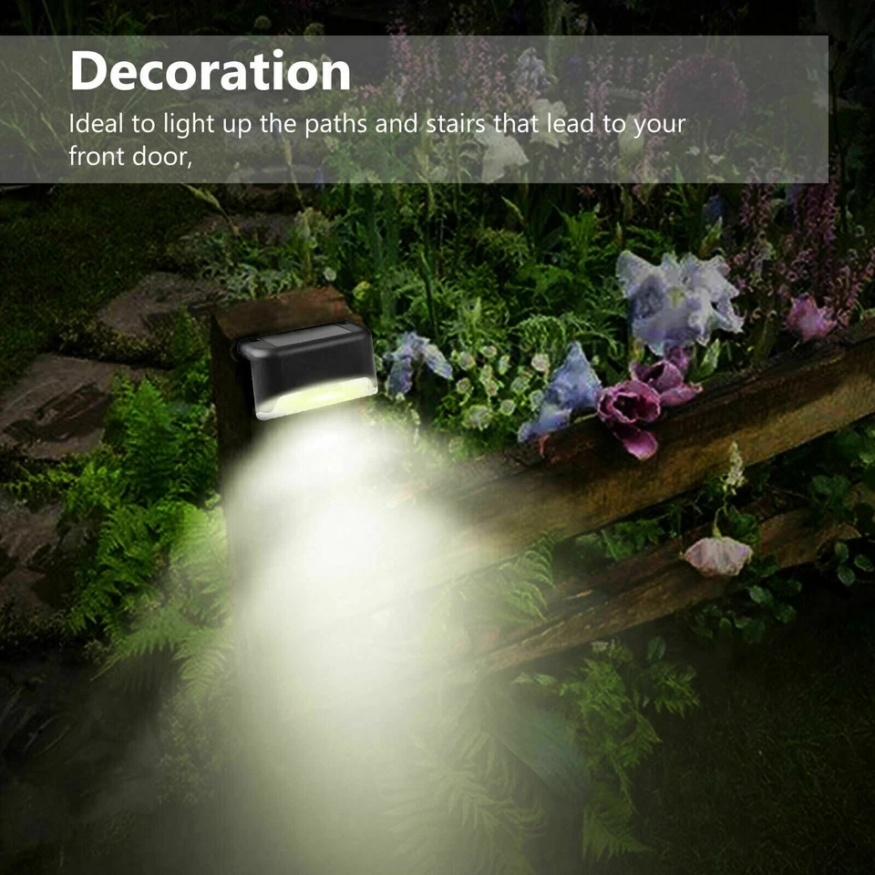 36Pack Solar Deck Lights Outdoor Waterproof LED Step Fence Lighs For Garden Pool - Image 3 of 4