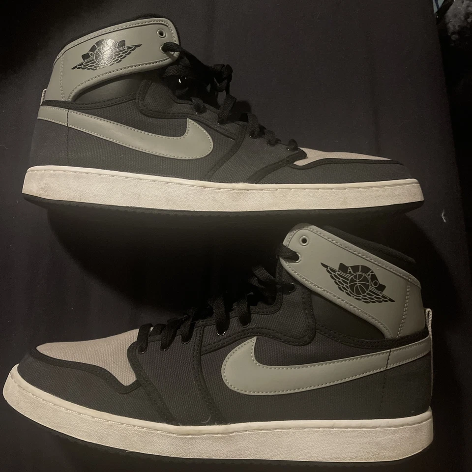 Nike Air Jordan 1/AJKO Sombra/Retro Alto OG Tenis Negro/Blanco/Gris Talla 14 Foto 4 de 4