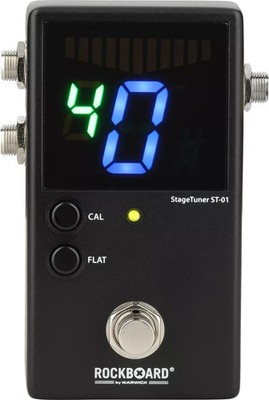 RockBoard Stage Tuner ST-01 V2 Pedal Stimmgerät Gitarre Bass True Bypass Flat