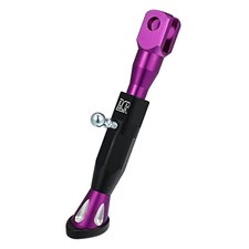 Universal Adjustable Motorcycle Kickstand Side Support Stand Aluminum Purple