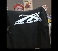 HELLSTAR Sport Logo Hoodie Black Large NWT 10...