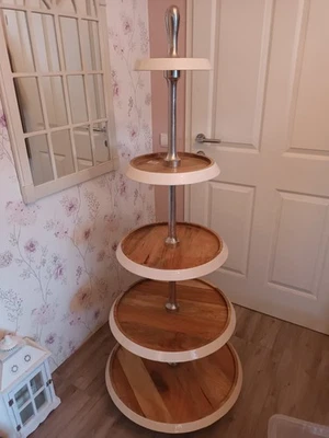 Gilde 5er Etagere XXL Platten aus Mangoholz - Bild 1 von 4