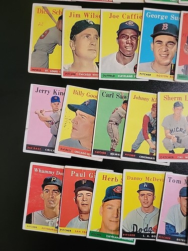 1958 Topps Baseball Lot - 36 Different - W/ Charlie Neal and Sam Esposito - Picture 5 of 12