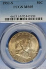 1952 S PCGS MS65 FRANKLIN HALF DOLLAR #B51171