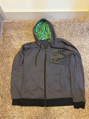 Specialized Hoodie Mens X-Large Gray Relaxed Fit Full Zip Bike Waffle Knit XL - image 1 of 4