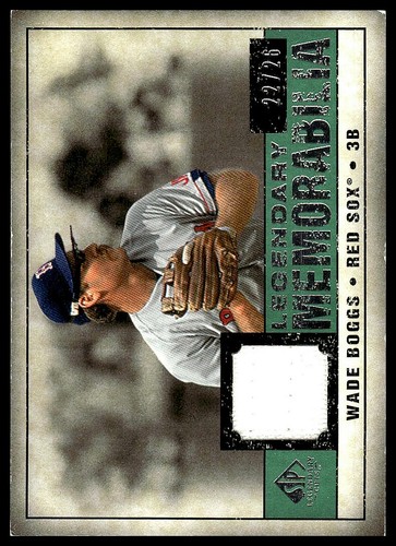 2008 SP Legendary Cuts/26 / Wade Boggs GAME-USED PATCH 22/26