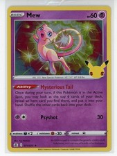 Mew 011/025 Holo Rare 25th Anniversary Celebrations 2021 Pokemon Card C on eBay