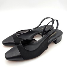 Veronica Beard Cecile Sling Mesh Slingback Pumps Women's Black Size US10M EU41