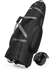 Padded Golf Travel Bag with Reinforced Wheels, 900D Heavy Duty