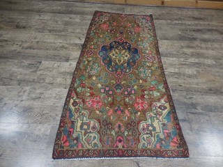 Anatolian Geometric Vintage Turkish Rug VillageMade Turkish Vintage Rug 2.9x6.2