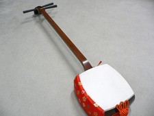 Nagauta Hosozao Shamisen Japanese Traditional Musical Instrument Maintained 