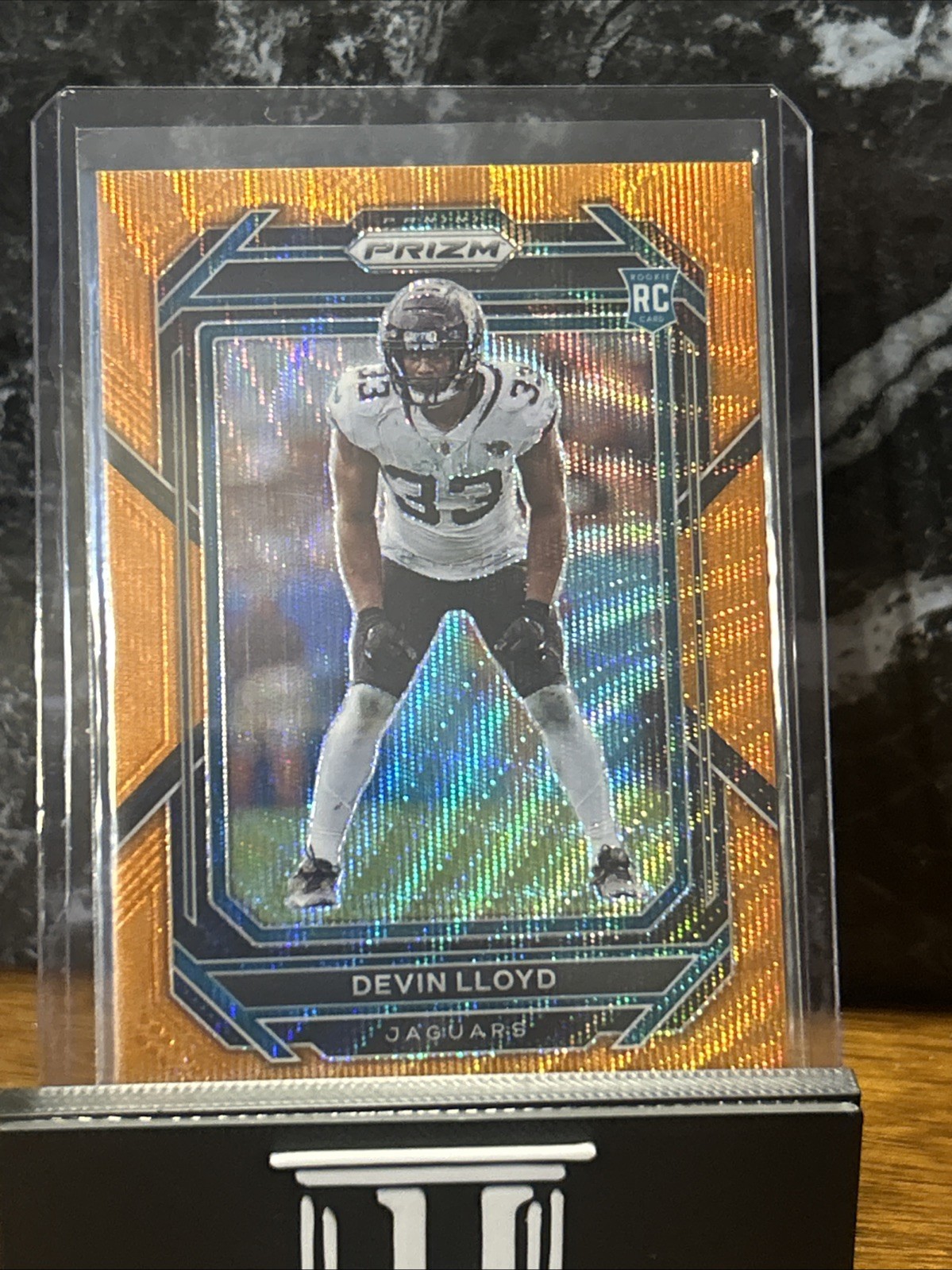 2022 Panini Prizm Rookies Orange Wave Prizm /60 Devin Lloyd #376 Rookie RC