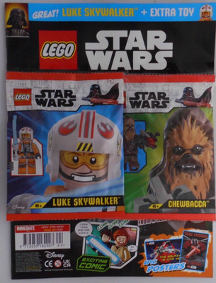 Lego Star Wars Magazin #124 2025 + tolle Luke Skywalker & Chewbacca Minifiguren