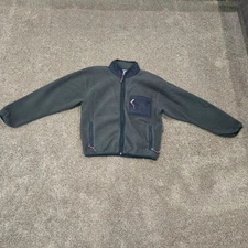 Vintage EMS Polartec Green Full Zip Fleece Jacket Sz Med Eastern Mountain Sports