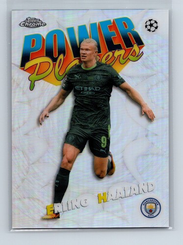 2025-26 Topps Chrome UCC Erling Haaland #PP-6 Power Players Insert Man City