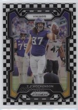 2023 Panini Prizm Black & White Checker Prizm TJ Hockenson #198 1d1o