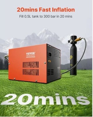 VEVOR PCP-Luftkompressor 4500 PSI 310 Bar