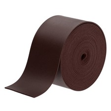 Faux Leather Straps, 2" x 137.8" Leather Strip 2mm Thick, Dark Brown