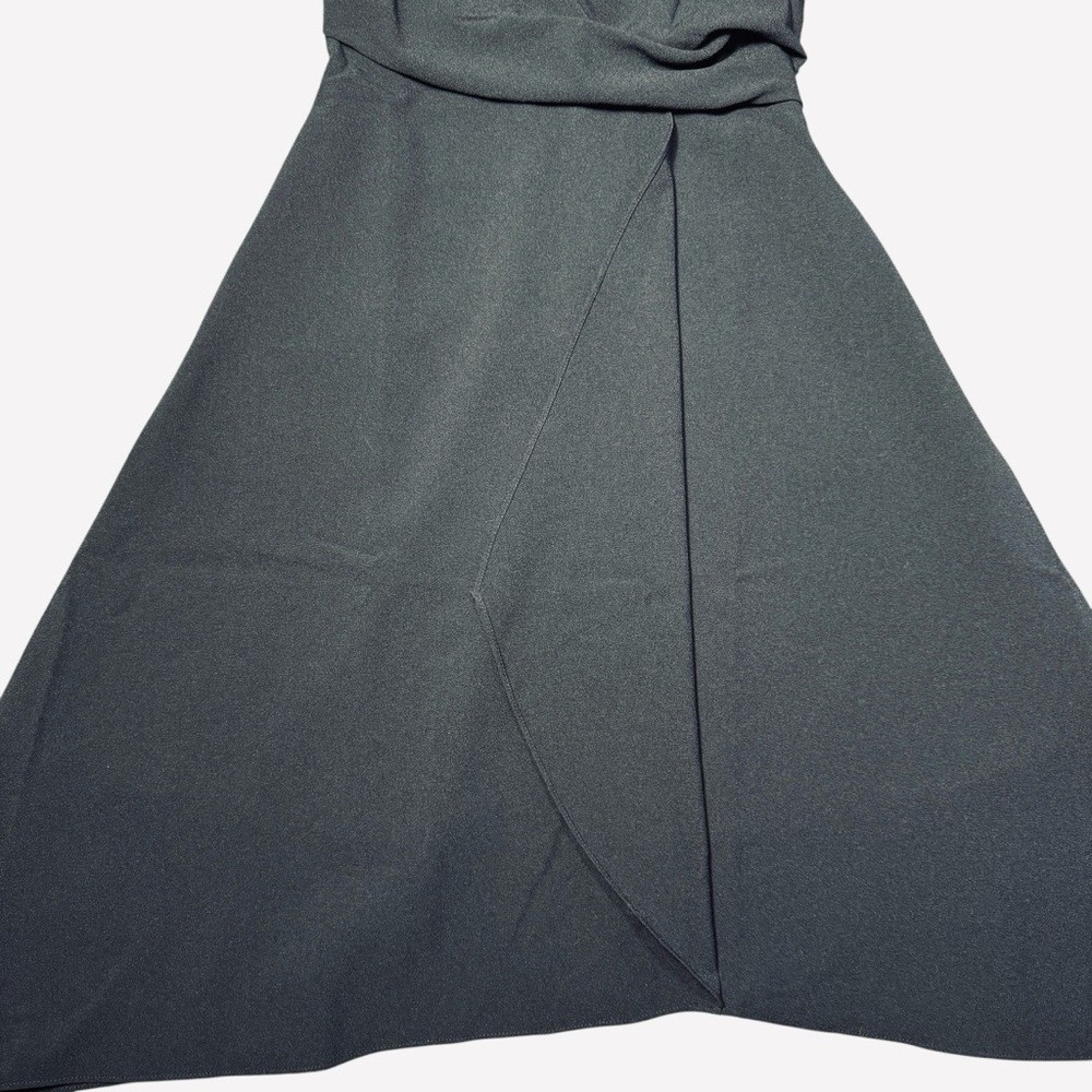 NWT New $168 Vince Camuto Black Ruched Asymmetric Laguna Crepe Dress Size 6  | eBay