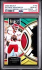 PATRICK MAHOMES POP 10! PSA 10 DIE-CUT GREEN & YELLOW PRIZM 2023 SELECT #140