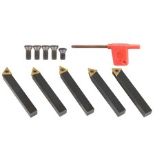 5 Pack 1/2" Indexable Carbide Insert Turning Tooling Bit Holder Set New