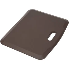 Brown Standing Desk Floor Mat 18x22 Inch Comfort Gel Foam Non Slip Rug
