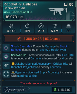 Borderlands 4 INCENDIARY SCREWSTONIAN SMG SHOCK OR JAKOBS SHOTGUN AMMO