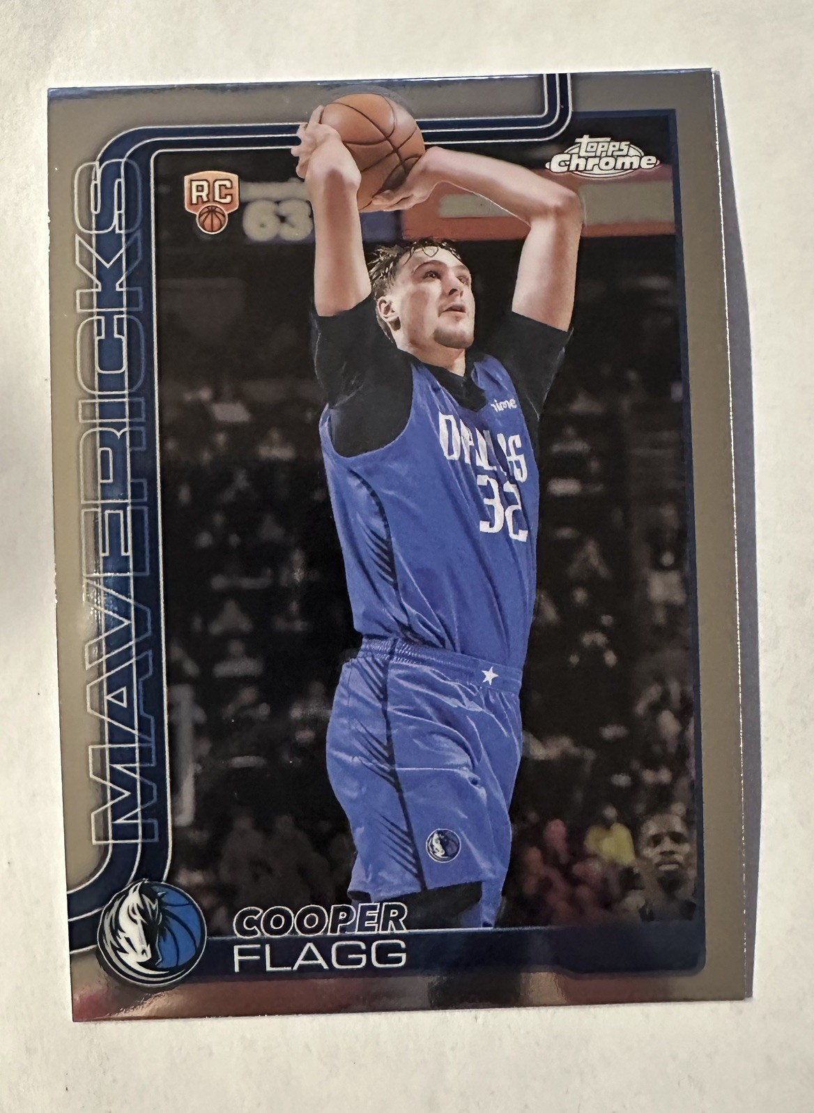 2025-26 Topps Chrome Cooper Flagg RC Rookie #251 Mavericks