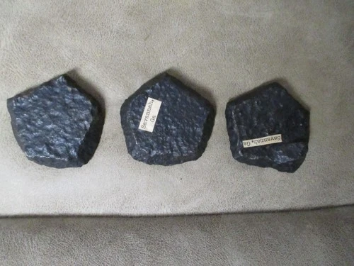 3 Civil War Dug Relic Confederate CS Polygonal Artillery Shell Frags-Savannah,Ga