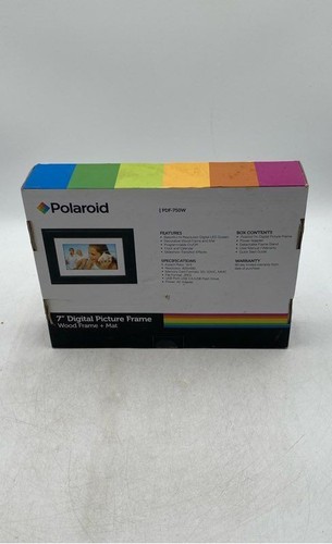 Polaroid PDF-750W Black 7 Inch LED Display Wall Mountable Digital Picture Frame - Picture 2 of 9