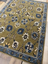 Karastan Townhouse Coll. Montclair Ginger 5'7x7'11 100% Wool area rug ::NEW::