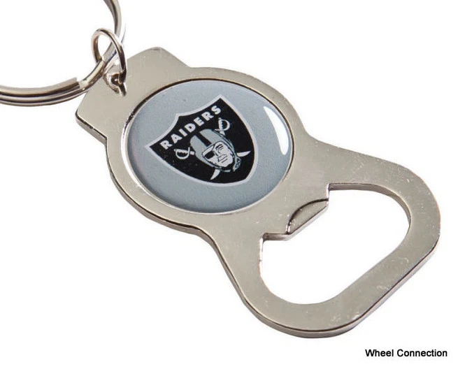 Llavero abridor de botellas Las Vegas Raiders NFL fútbol americano con licencia oficial Foto 2 de 4