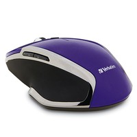 Verbatim Wireless Notebook 6-button Deluxe Blue Led Mouse Purple 99017 Verbatim Wireless Notebook 6-button Deluxe Blue Led Mouse Purple 99017