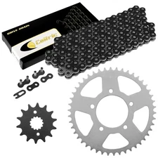 Black Drive Chain And Sprocket Kit for Suzuki GSX600F Katana 600 1989 1990 1991