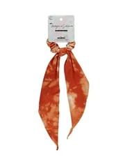 Scunci XO Morgan simianer tie-dye ponytail scrunchie orange