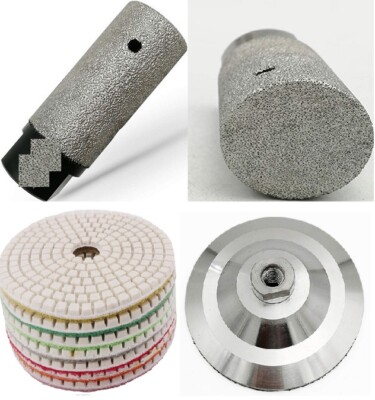 1'' Diamond Milling Bit Zero Tolerance Grinding Drum 4'' Stone concrete Polish Pad