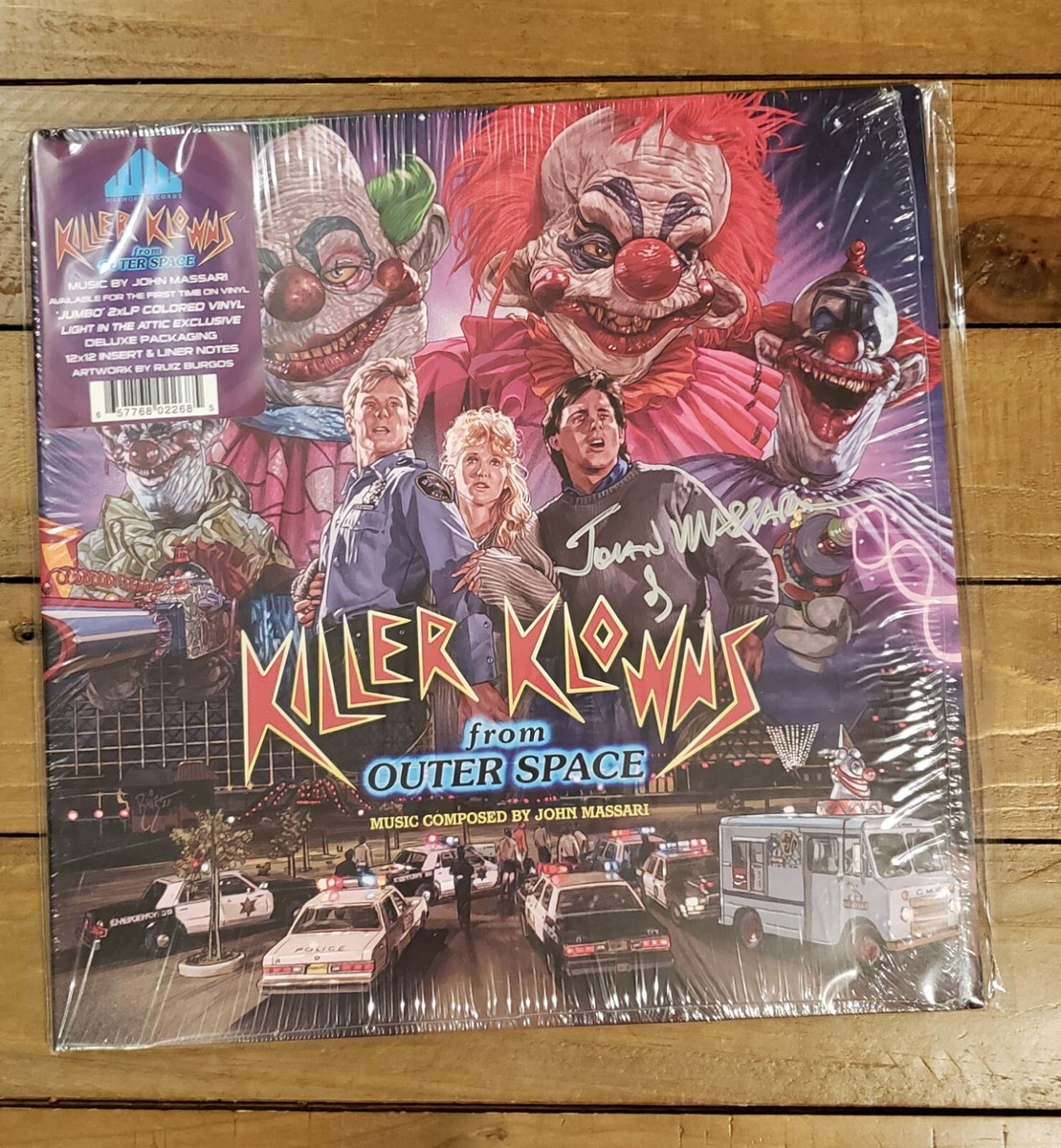 Killer Klowns From Outer Space Signed Soundtrack Vinyl 2xLP Score