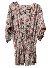 Ulla Johnson Batu Floral Cotton Mini Pink White Dress 8