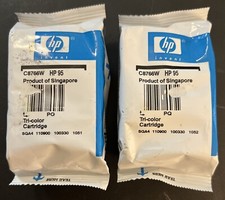 Lot of 2 HP 95 Tri-Color Ink Cartridge C8766W Genuine Sealed No Box