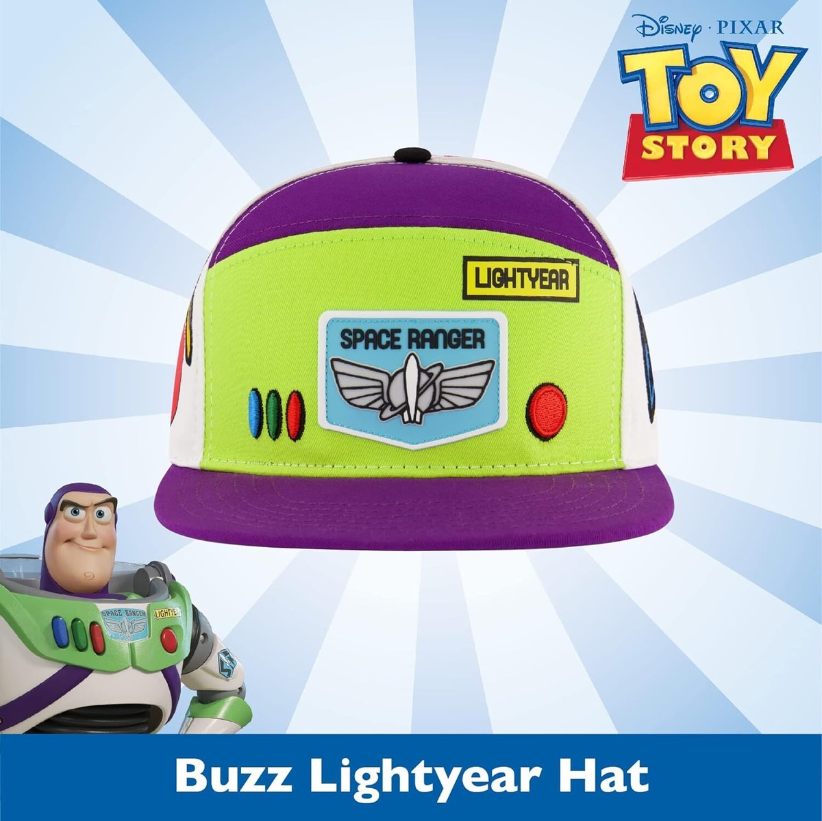 Concept One Disney Pixar Toy Story Baseball Cap, Buzz Lightyear