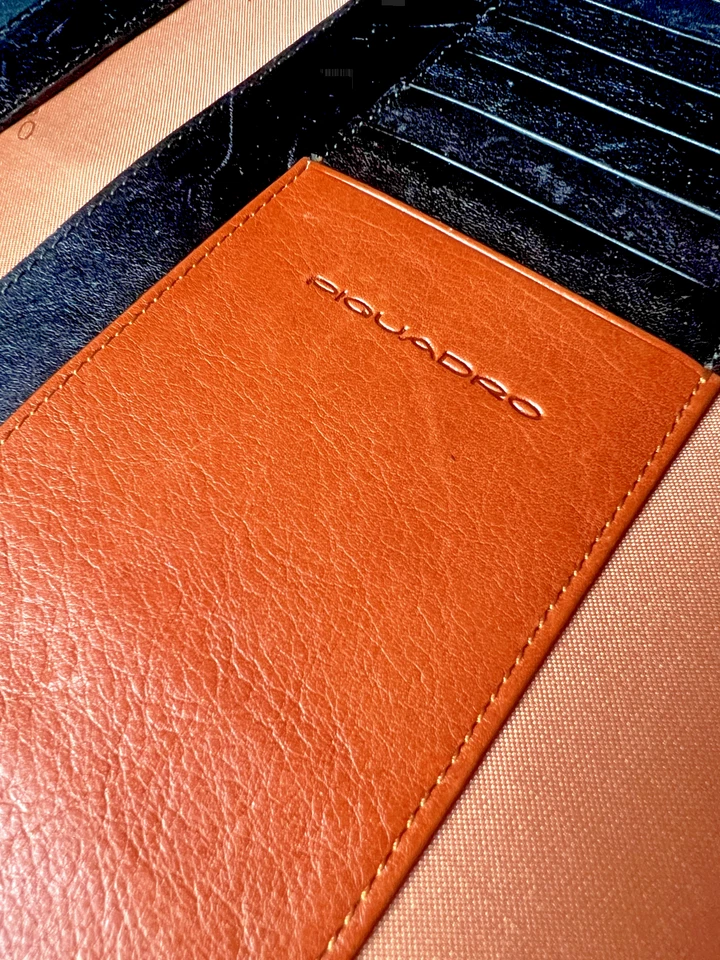 PIQUADRO AGENDA VERA PELLE MARRONE ORIGINALE Link Testa di Moro - Imagen 3 de 4