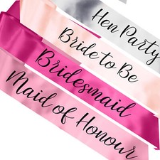 NEW Luxury Hen Party Sashes Night Out Bride to Be Sash Ideas Instagram UK Made