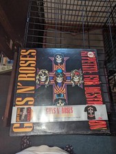 GUNS N ROSES APPETITE FOR DESTRUCTION SEALED YELLOW VINYL LP T SHIRT BOX SET